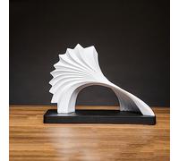 Scultura Moderna Astratta Decorativa, Statue Decorative Artigianali con Onde dell'Oceano per Il Soggiorno, per la Decorazione del Tavolo della Camera da Letto, sculture Piatte Decorative per l'uffici
