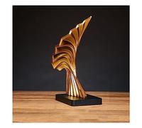 Scultura Moderna Astratta Decorativa, Statue Decorative Artigianali con Onde dell'Oceano per Il Soggiorno, per la Decorazione del Tavolo della Camera da Letto, sculture Piatte Decorative per l'uffici