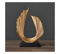 Scultura Moderna Astratta Decorativa, Statue Decorative Artigianali con Onde dell'Oceano per Il Soggiorno, per la Decorazione del Tavolo della Camera da Letto, sculture Piatte Decorative per l'uffici
