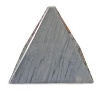 Scultura Piramide Marmo Grigio Bardiglio Gray Marble Pyramid Home Decor H.20cm