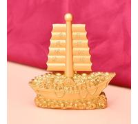 Scultura Presente con Ornamento Dorato per Barca a Vela per Il Tavolo Della