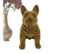 Scultura realistica di Bulldog - Figura di cane in scaglie | Realistici ornamenti per la decorazione della casa da giardino, figura di cane in resina resistente per , patio, finestra, aiuola, pa