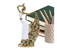 Scultura, Statua Ballerina Astratta in Ceramica, Artigianato Artistico di Danza Elegante per Mobile TV Scaffale Scrivania Tavolo Ingresso Matrimonio Soggiorno Camera Decorazione
