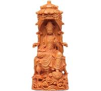 Scultura Statua del Buddha Fengshui Quan Yin in Posa Agio Guanyin, Kwan Yin, Kuanyin, dea della Misericordia