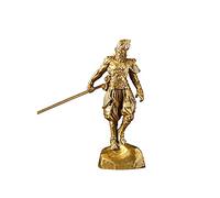 Scultura Statua del Re Scimmia in ottone, decorazione del Buddha combattente, ornamenti for soggiorno, scrivania, artigianato, decorazione dell'ufficio del Re Scimmia, regalo di compleanno, accessori