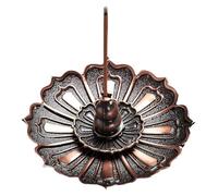 Scultura Statua di rame, incenso di loto, bruciatore di incenso, bruciatore di incenso in lega, bruciatore di incenso portatile, bruciatore di incenso a punta, piatto di incenso, inserto di incenso a