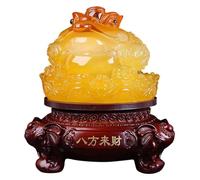 Scultura Tabletop Feng Shui Money Frog Statue Decoration, fortunata statua decorativa del rospo dorato, scultura artistica moderna in resina, decorazione Ornamenti fortunati, statue del regalo per