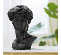 SCULTURA TESTA ANTICA NERA