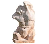 Scultura Torso Maschile Terracotta Italiana da Esterni Giardini o Interni h.53cm