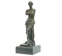 Scultura vintage in bronzo Venere di Milo con base in marmo - Statua della dea greca che simboleggia l'amore, perfetto regalo Art Déco(9-inches)