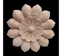 Sculture A Parete Decorative Decorazione Retro Modanature In Legno Antico Decalcomania Applique Onlay Rosa Grande Floreale Lungo Mobili In Legno Cabinet 15 * 15 Cm 1 Pz