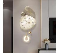 Sculture Da Parete 3D Con Luce LED, Dipinto Tradizionale Cinese Da Appendere Alla Parete, Interfaccia USB, Orologio Da Parete Decorativo 3D Per Soggiorno, Ingresso, Ufficio(A,40 * 86cm)