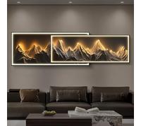 Sculture da parete con luce LED, Arte da Parete Creativa da Appendere, Decorazione Arte Murale, Murale Moderno per Soggiorno, Ingresso, Camera da Letto, Decor Casa(Color D,150cm)