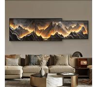 Sculture da parete con luce LED, Arte da Parete Creativa da Appendere, Decorazione Arte Murale, Murale Moderno per Soggiorno, Ingresso, Camera da Letto, Decor Casa(Color A,150cm)