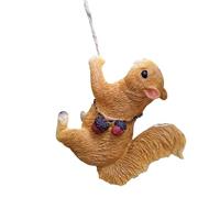 Sculture di animali in resina creativa resistente alle intemperie per fioriera Arrampicata Scoiattolo Scimmia Decorazione Regalo per interni ed esterni Pezzi d'arte unici in resina animale