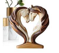 Sculture Nere - Statua Del Cavallo | Figurina Equestre In Legno, Scultura Lenitiva Per Soggiorno In Camera Da Letto Biblioteca Del Comodino Per Bambini Decorazione