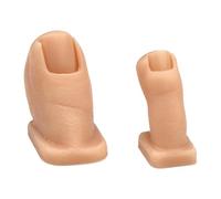 Sculture realistiche strutturate per chiodo e salone praticano due dita in silicone per la pratica dell'artista