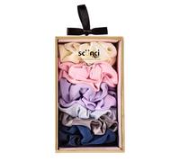 Scunci by Conair - Confezione da 10 elastici per capelli, elastici per capelli per ragazze e donne, colori assortiti