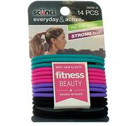 Scunci No-slip Grip Evolution Jelly Ponytailers, 14-Count, Colors may vary by Scunci