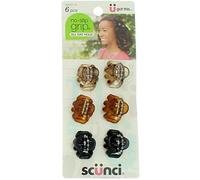 Scunci No Slip Octopus Jaw Clips, 6 ct, Mini, 2.5 cm by Scunci