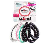 Scunci Ponytailers a spirale con nucleo interno NS, 6CT (confezione da 4)