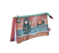 SCUOLA 1280GJ04 BUSTA A 3 SCOMPARTI WASHED ASHORE GORJUSS