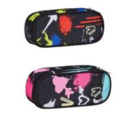 SCUOLA 300102489-000 PENCIL BAG ROUND PLUS GRS SEVEN GRAFFITILOAD,ASST