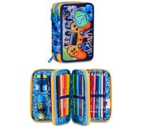 SCUOLA 30C202618-574 ASTUCCIO 3 ZIP SJ GANG JOYFUL PINS BOY