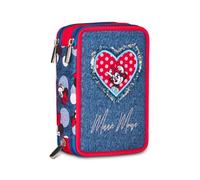 SCUOLA 30C502500-5B4 ASTUCCIO 3 ZIP MINNIE PRETTIED UP