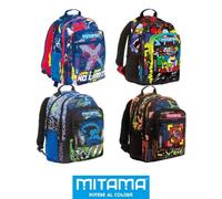 SCUOLA 64222-000 ZAINO NEW PLUS BOY MIX MITAMA ASS.TO