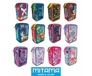 SCUOLA 64276-000 ASTUCCIO TRIPLO BOY/GIRL MIX MITAMA SINGOLO