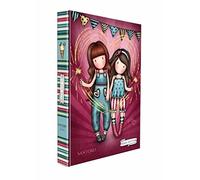 Scuola Agenda compatibile con Gorjuss Santoro Diario SPARKLING LIGHTS F.to standard 18x13cm 2025/2026 + omaggio portachiave con paillettes e penna glitterata