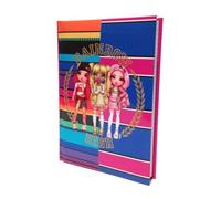 Scuola Agenda Compatibile con Rainbow High Diario 18x13cm 2025/2026 Arcobaleno + Penna Colorata e portachiave con Paillettes