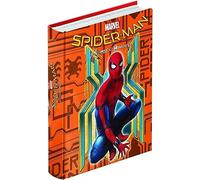 Scuola Agenda compatibile con Spiderman Uomo Ragno diario 20x 15 cm f.to standard 2025/2026 arancione + 5Omaggio portachiave gioco cubo e penna colorata