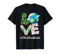 Scuola Assistente sociale Amore Giornata mondiale della Terra Salva il pianeta Maglietta