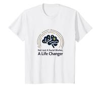 Scuola Assistente Sociale Vita Changer Inspirational Citazione Maglietta, Bambini, Bianco, 12 Anni