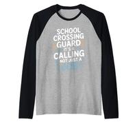Scuola Crossing Guardia Maglia con Maniche Raglan