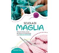 Scuola di maglia: 120 punti diversi, le basi del lavoro e un’intera parte sulla MAGLIA CIRCOLARE