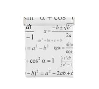 Scuola di matematica e geometria con formule scientifiche in stile lavagna, Spremere il portafoglio superiore da donna Borsa portaoggetti Piccola portamonete Portamonete