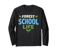 Scuola Foresta Imparare Fuori Natura Giocare Educazione Maglia a Manica