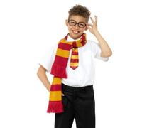 Scuola Mago Costume Set Cravatta Sciarpa & Occhiali Libro Day Harry Kit Smiffys