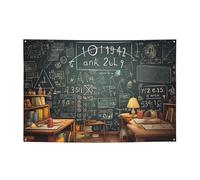 Scuola matematica Banner Party Decor Sfondo Bandiera Festa di Compleanno Fotografia Sfondo Decorazione Banner e Segnali Decorazione da Parete Banner Feste Forniture Bomboniere 180 x 119 cm