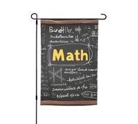 Scuola Matematica Stampa Giardino Bandiera Prato Villa Bandiera Decorativa Per Esterno Cortile Casa Esterno Patio Prato Decor