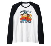 Scuola materna Crew Capitano Carino Insegnante Scuola Grafica Maglia con Maniche Raglan