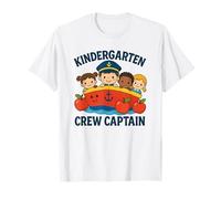Scuola materna Crew Capitano Carino Insegnante Scuola Grafica Maglietta