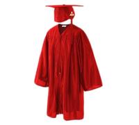 Scuola materna graduazione Cap E abito Graduate Costume Uniformi Set | Abito da laurea e cappello, abiti da dottorato della scuola elementare, abiti da spettacolo teatrale per ragazzi della scuola