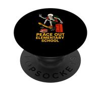 Scuola media Peace Out Elementary Cool Kids Back to School PopSockets PopGrip Adesivo