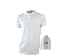 SCUOLA NAUTICA ITALIANA Polo Uomo Manica Corta Cotone Piquet - Polo Uomo Cotone Sportiva - t-Shirt (158802 White, L)