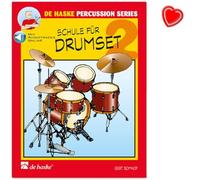 Scuola per set di batteria Band 2 - Tecniche e regole di base - 9789043110099 con graffetta colorata a forma di cuore