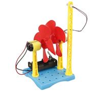 Scuola Scienza Classe Generatore Eolico Esperimento Facile Costruire con Luce LED Doppio Generatore eolico Mani sullo Strumento di Apprendimento Progetto Scienza